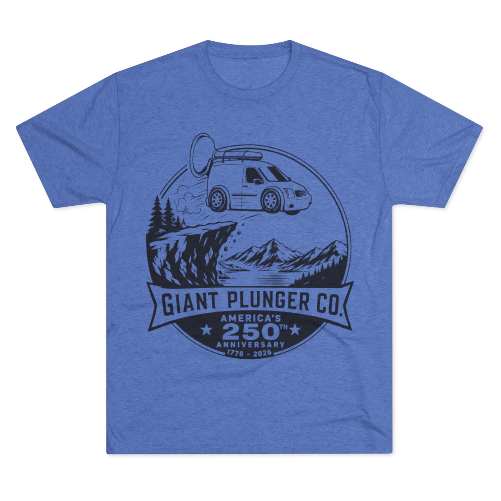 America Tee — "Giant Plunger Co. 250th" Graphic Shirt