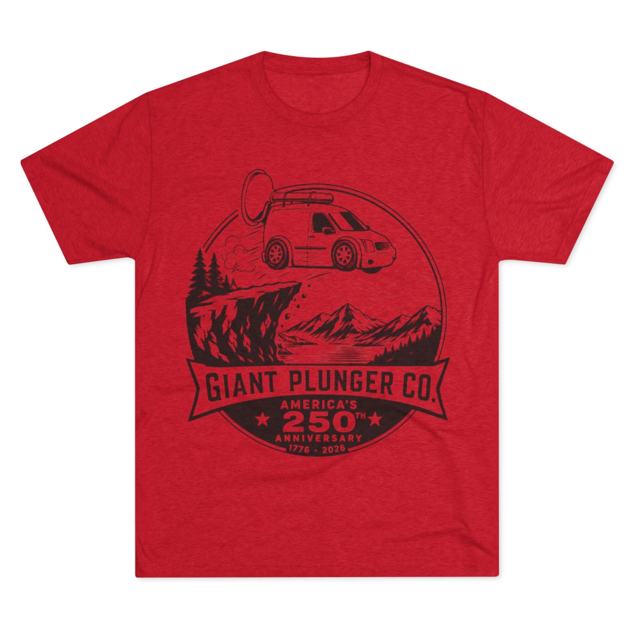 America Tee — "Giant Plunger Co. 250th" Graphic Shirt
