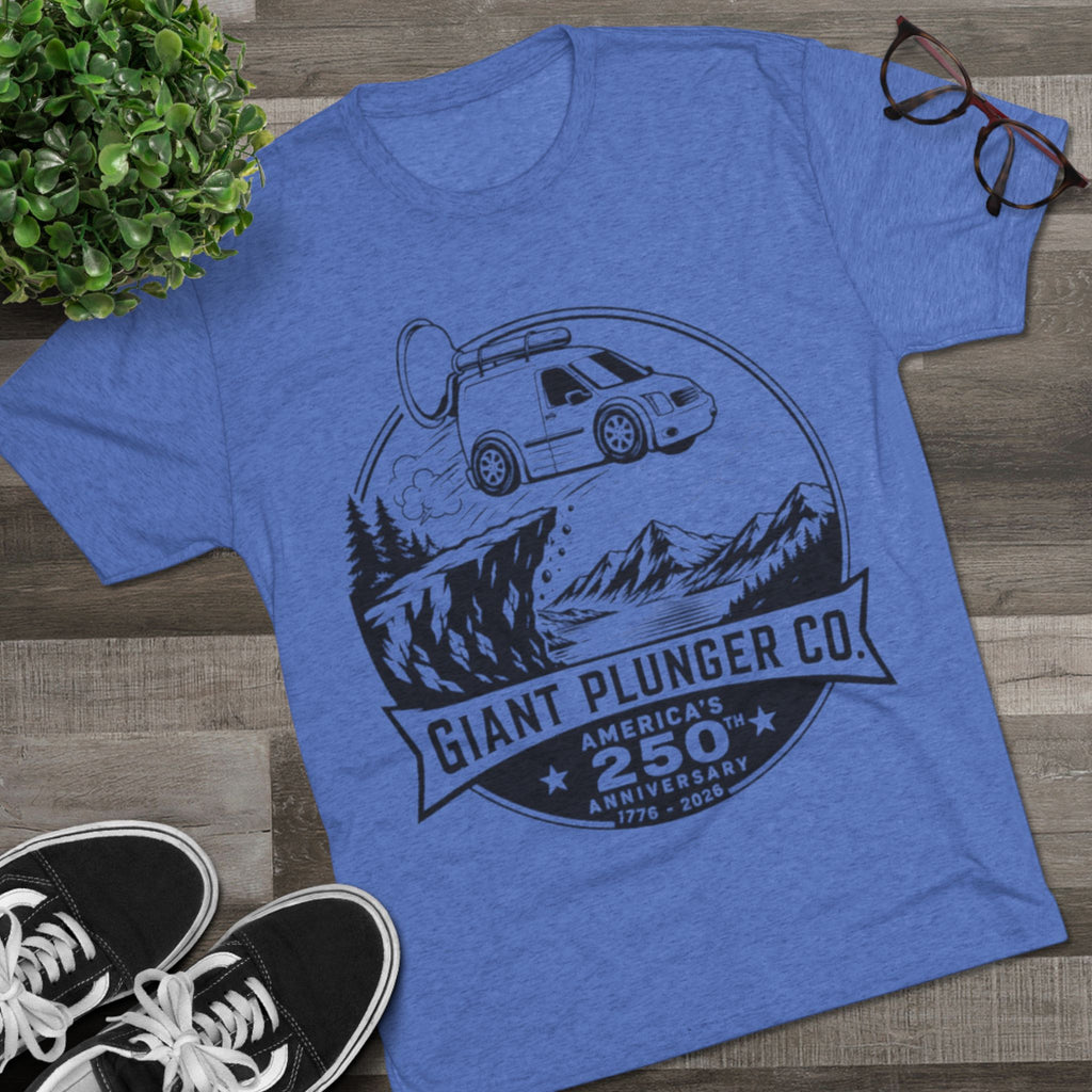 America Tee — "Giant Plunger Co. 250th" Graphic Shirt