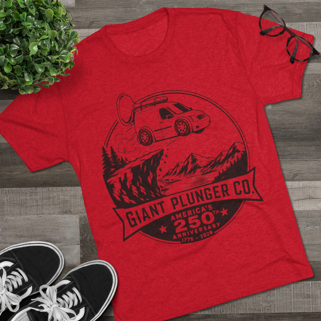 America Tee — "Giant Plunger Co. 250th" Graphic Shirt
